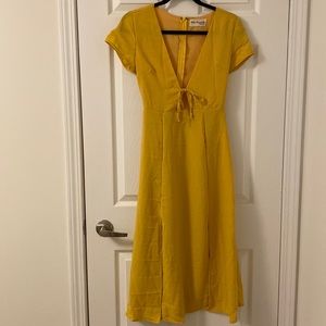 Little Mountain Vancouver- Small yellow sundress with cut out